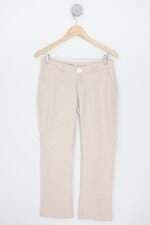 calça de tecido mio feminina bege