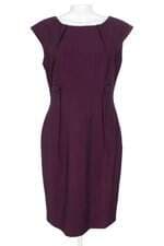 vestido Calvin Klein feminino roxo com forro e pregas