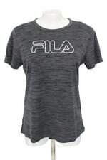 camiseta esportiva fila feminina cinza