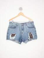 shorts jeans feminino azul