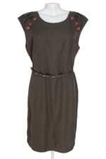 vestido feminino coramdeo verde com cinto e forro