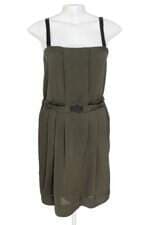 vestido maria garcia feminino verde com pregas