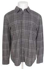camisa armani exchange masculina cinza xadrez