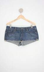 shorts jeans Aéropostale feminino azul