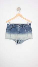 shorts jeans zara feminino azul