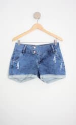 shorts jeans planet girls feminino azul