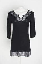 blusa zarak feminina preta com paetê