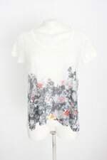 blusa luigibertolli feminina estampada com transparência
