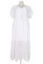 vestido longo em crepe bordado florbella branco com meio forro