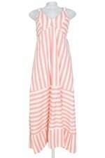 vestido dimensão feminino listrado