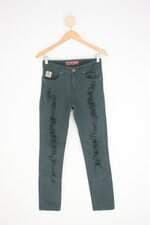 calça de sarja kings feminina verde
