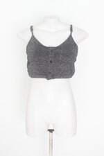 top cropped feminino preto com brilho