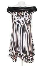 vestido Lança Perfume feminino estampado com forro e recortes
