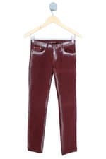 calça de sarja Calvin Klein kids vinho