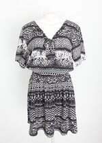 vestido woll line feminino estampado