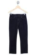 calça jeans lado avesso feminina azul