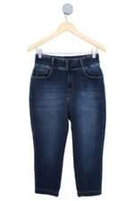 calça jeans asd feminina azul com cós com elástico