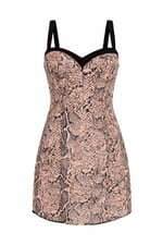 Vestido Curto Estampado Animale