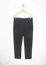 calça de tecido gregory feminina preta com cós com elástico