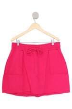 shorts saia feminino maria francia rosa