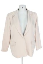 blazer hot pink extra feminino bege com forro
