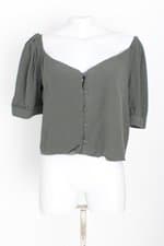 blusa Maria Filó feminina verde com com forro