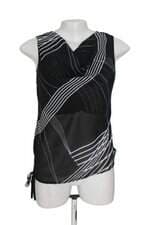 Regata feminina preta drapeada