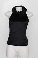 Blusa feminina preta de veludo