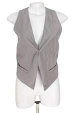 colete feminino audiovisual cinza