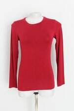 blusa manga longa feminina vermelha