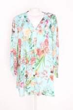 camisa feminina estampada com jabô