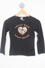 camiseta havefun kids preta com paetê
