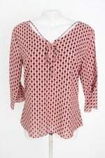 blusa feminina estampada com tiras