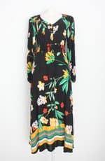 vestido renner feminino preto floral