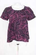 blusa Farm feminina roxa estampada