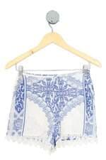shorts Farm feminino branco com bordado