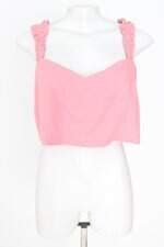 cropped Maria Filó feminino rosa com forro