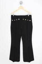 calça de tecido Zara feminina preta