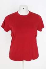 camiseta básica Uniqlo feminina vermelha