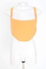 top sommer feminino laranja