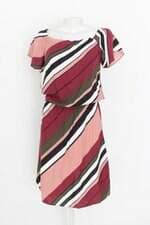 vestido la mandinne feminino listrado com meio forro