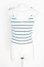 cropped feminino listrado com renda