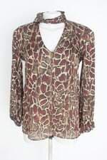 blusa manga longa zara feminina estampada 