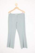 calça de tecido feminina verde