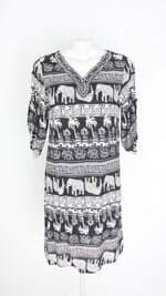 vestido black aranhas feminino estampado com aplique