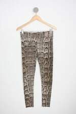 calça de tecido H&m feminina estampada em animal print