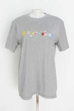 blusa feminina cinza com silk