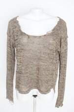 blusa calvin klein feminina dourada com barra mullet
