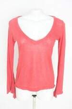 blusa inffinity store feminina vermelha com barra mullet