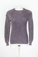 blusa manga longa de tricô canal feminina colorida